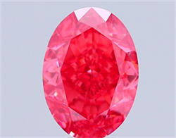Picture of Lab Grown Diamond 7.74 Carats, Oval with  Cut, Fancy Vivid Pink Color, VS1 Clarity and Certified by IGI