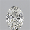 Natural Diamond 0.52 Carats, Oval with  Cut, G Color, IF Clarity and Certified by GIA