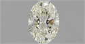 Natural Diamond 0.61 Carats, Oval with  Cut, J Color, VVS2 Clarity and Certified by IGI