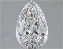Diamante Natural 1.36 quilates, De pera , Color H, claridad IF y certificado GIA