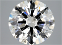 Natural Diamond 4.10 Carats, Round with Excellent Cut, I Color, SI2 Clarity and Certified by GIA