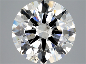Picture of Natural Diamond 4.10 Carats, Round with Excellent Cut, I Color, SI2 Clarity and Certified by GIA