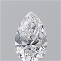 Diamante Natural 0.51 quilates, De pera , Color D, claridad SI1 y certificado GIA