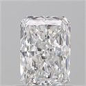 Natural Diamond 0.70 Carats, Radiant with  Cut, D Color, VS2 Clarity and Certified by GIA