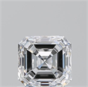 Diamante Natural 0.93 quilates, Asscher , Color E, claridad VS1 y certificado GIA