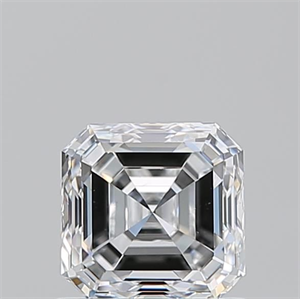 Picture of Natural Diamond 0.93 Carats, Asscher with  Cut, E Color, VS1 Clarity and Certified by GIA