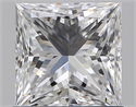 Natural Diamond 1.00 Carats, Princess with  Cut, D Color, VS1 Clarity and Certified by GIA