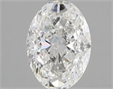Natural Diamond 1.31 Carats, Oval with  Cut, H Color, SI2 Clarity and Certified by GIA