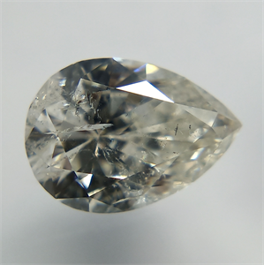 Picture of Natural Diamond 1.01 Carats, Pear with  Cut, H Color, I1 Clarity and Certified by IGI