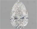 Diamante Natural 0.70 quilates, De pera , Color H, claridad SI1 y certificado GIA