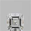 Diamante Natural 0.90 quilates, Asscher , Color G, claridad VS1 y certificado GIA