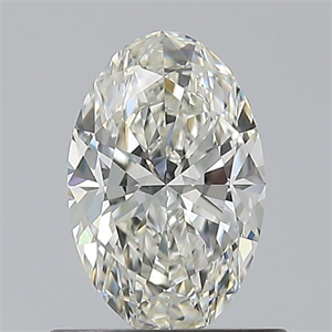 Picture of Natural Diamond 0.70 Carats, Oval with  Cut, H Color, VVS1 Clarity and Certified by IGI