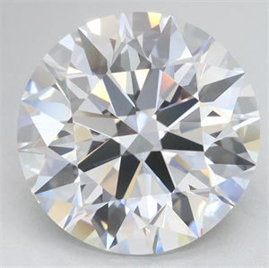Picture of Lab Grown Diamond 5.33 Carats, Round with Excellent Cut, D Color, VVS1 Clarity and Certified by GIA