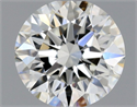 Natural Diamond 0.50 Carats, Round with Excellent Cut, I Color, VVS2 Clarity and Certified by GIA