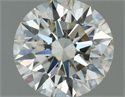 Natural Diamond 0.62 Carats, Round with Excellent Cut, K Color, VS1 Clarity and Certified by IGI