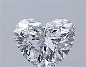 Picture of Natural Diamond 0.54 Carats, Heart with  Cut, D Color, SI1 Clarity and Certified by GIA