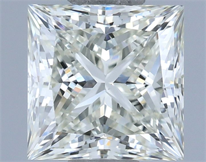 Picture of Natural Diamond 0.94 Carats, Princess with  Cut, J Color, VS1 Clarity and Certified by IGI