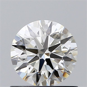 Picture of Natural Diamond 0.71 Carats, Round with Excellent Cut, J Color, IF Clarity and Certified by GIA