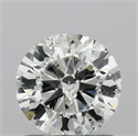 Natural Diamond 0.92 Carats, Round with Excellent Cut, I Color, I1 Clarity and Certified by IGI