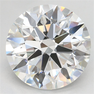 Picture of Lab Grown Diamond 4.40 Carats, Round with Excellent Cut, D Color, VVS2 Clarity and Certified by GIA