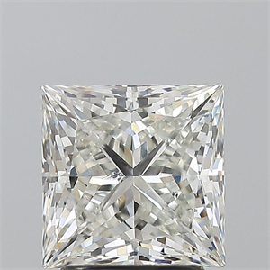 Picture of Natural Diamond 2.50 Carats, Princess with  Cut, I Color, SI2 Clarity and Certified by GIA