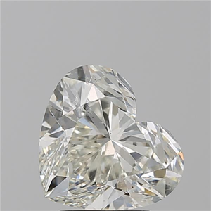 Picture of Natural Diamond 3.26 Carats, Heart with  Cut, K Color, SI2 Clarity and Certified by GIA