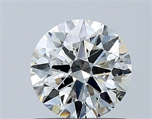 Picture of Natural Diamond 0.72 Carats, Round with Excellent Cut, H Color, SI2 Clarity and Certified by GIA