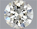 Natural Diamond 0.70 Carats, Round with Very Good Cut, J Color, SI1 Clarity and Certified by GIA