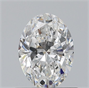 Natural Diamond 0.70 Carats, Oval with  Cut, E Color, VS2 Clarity and Certified by GIA