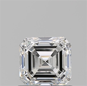 Foto Diamante Natural 0.90 quilates, Asscher , Color F, claridad VVS2 y certificado GIA de