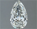 Natural Diamond 0.81 Carats, Pear with  Cut, H Color, VVS1 Clarity and Certified by GIA