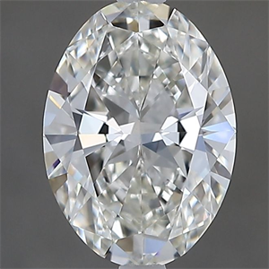 Picture of Natural Diamond 0.80 Carats, Oval with  Cut, H Color, VS1 Clarity and Certified by GIA