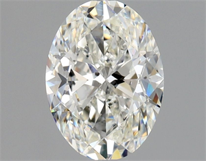 Picture of Natural Diamond 1.01 Carats, Oval with  Cut, H Color, SI1 Clarity and Certified by GIA