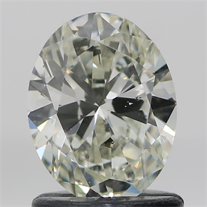 Picture of Natural Diamond 1.01 Carats, Oval with  Cut, K Color, SI2 Clarity and Certified by GIA