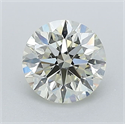 Natural Diamond 1.00 Carats, Round with Excellent Cut, L Color, VS2 Clarity and Certified by IGI