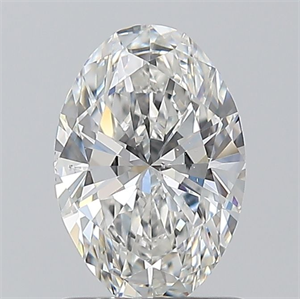Picture of Natural Diamond 1.01 Carats, Oval with  Cut, E Color, SI1 Clarity and Certified by GIA