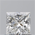 Natural Diamond 0.70 Carats, Princess with  Cut, F Color, VS1 Clarity and Certified by GIA