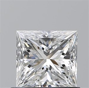 Picture of Natural Diamond 0.70 Carats, Princess with  Cut, F Color, VS1 Clarity and Certified by GIA