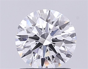 Picture of Lab Grown Diamond 1.01 Carats, Round with Ideal Cut, D Color, VVS2 Clarity and Certified by IGI