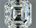 Natural Diamond 4.02 Carats, Asscher with  Cut, J Color, VVS2 Clarity and Certified by IGI