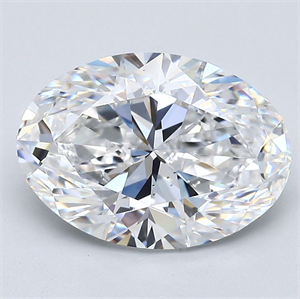 Picture of Natural Diamond 4.01 Carats, Oval with  Cut, D Color, VS2 Clarity and Certified by GIA