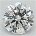 Del inventario de diamantes de laboratorio, 1.85 quilates, Redondo , Color E, claridad VVS2 y certificado IGI