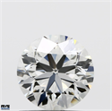 Natural Diamond 1.01 Carats, Round with Very Good Cut, I Color, VVS2 Clarity and Certified by IGI