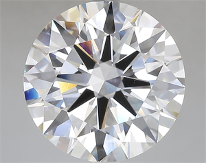 Picture of Lab Grown Diamond 7.08 Carats, Round with Ideal Cut, E Color, VVS1 Clarity and Certified by IGI