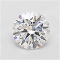 Lab Grown Diamond 1.54 Carats, Round with Ideal Cut, D Color, VS1 Clarity and Certified by IGI