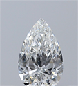 Natural Diamond 0.33 Carats, Pear with  Cut, G Color, VVS2 Clarity and Certified by GIA