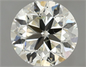 Natural Diamond 1.01 Carats, Round with Very Good Cut, K Color, SI2 Clarity and Certified by HRD