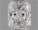 Natural Diamond 0.50 Carats, Radiant with  Cut, D Color, VVS2 Clarity and Certified by GIA