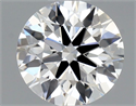 Natural Diamond 0.47 Carats, Round with Excellent Cut, E Color, VVS1 Clarity and Certified by GIA