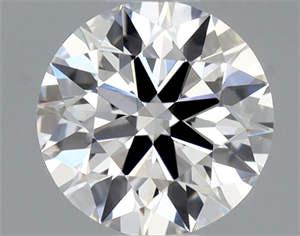 Picture of Natural Diamond 0.47 Carats, Round with Excellent Cut, E Color, VVS1 Clarity and Certified by GIA